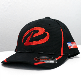 BOYDS HAT -  RED STRIPE W/ RED B - L/XL