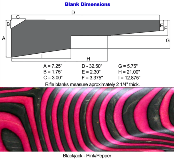 RIFLE BLANK - BLACKJACK LAMINATE