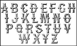 ENGRAVED INITIALS FONT #2