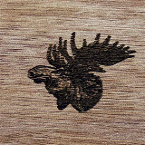 ENGRAVED MOOSE HEAD