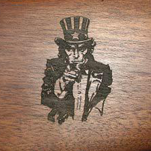 Gunstock Engraving Uncle Sam