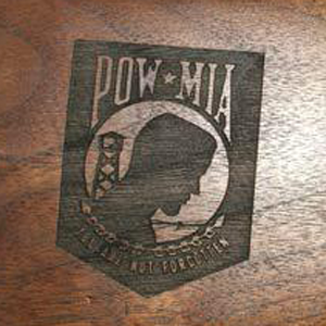 Gunstock Engraving POW MIA