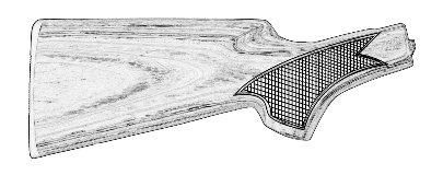 LASER PATTERN: FIELD DESIGN BUTTSTOCK TEXTURE: CHECKERING