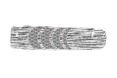 LASER PATTERN: AR MID LENGTH HANDGUARD - TEXTURE: SKIP LINE