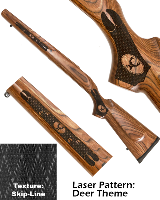 LASER PATTERN: DEER THEME PANEL - TEXTURE: SKIP LINE