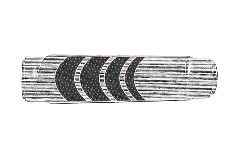 Laser Pattern: AR Mid Length Handguard - Texture: Stars