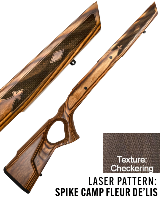 LASER PATTERN: SPIKE CAMP FLEUR DE'LIS TEXTURE: CHECKERING