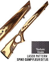 LASER PATTERN: SPIKE CAMP FLEUR DE'LIS TEXTURE: SCALE