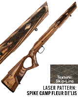 LASER PATTERN: SPIKE CAMP FLEUR DE'LIS TEXTURE: SKIP LINE