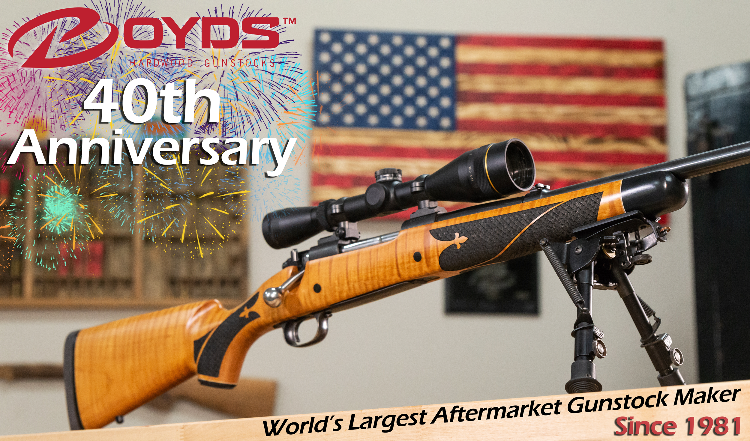 BOYDS GUNSTOCKS 40TH ANNIVERSARY