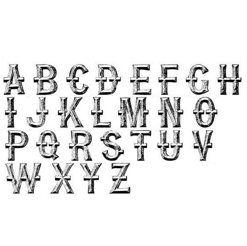 Gunstock Engraving font-2