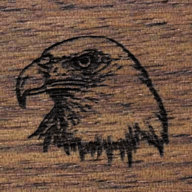 Gunstock Engraving Eagle Head