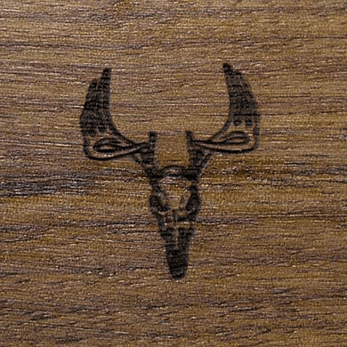 Gunstock Engraving Deer Skull