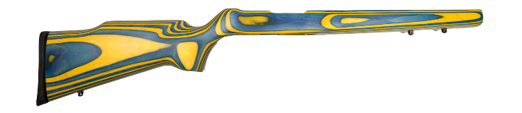 RUGER 10/22 .920/HEAVY BARREL CHANNEL Yellow/Blue