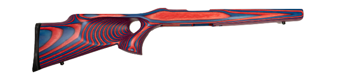 RUGER 10/22 .920/HEAVY BARREL CHANNEL Red/Blue